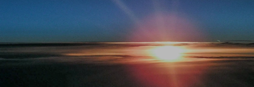 Image of what Fred Noonan may have seen at sunrise.